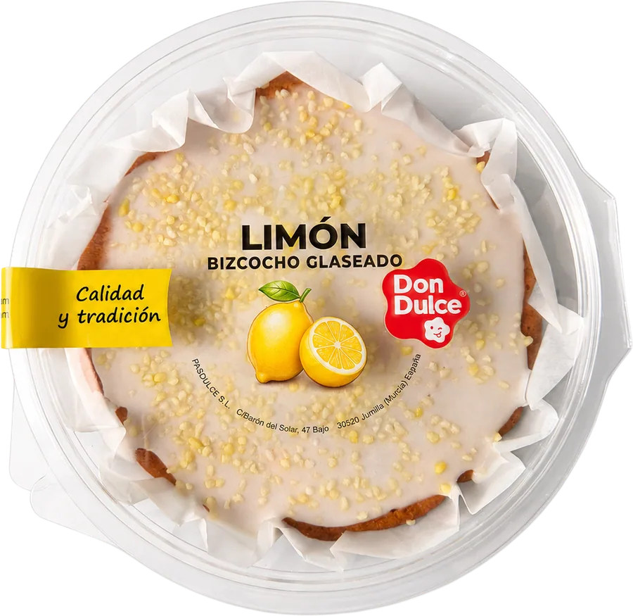 Bizcochos Glaseados Limón, envase