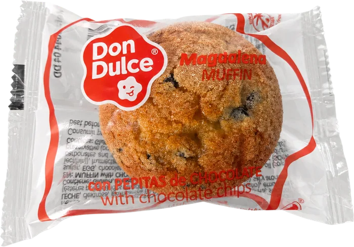 Magdalenas Pepitas de Chocolate, envase